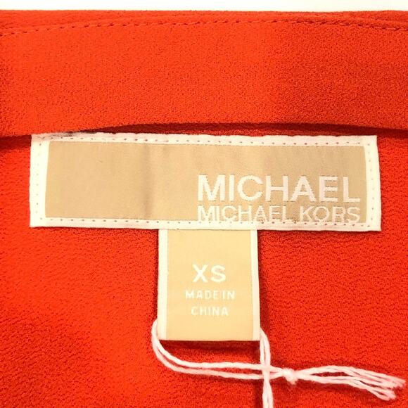 Michael Michael Kors Orange Career Blouse Size XS - Picture 3 of 5